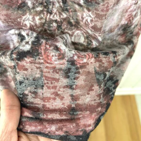 Liberty Women Burnout Biker Grunge Short Sleeve T-shirt Top White Size Large - Picture 2 of 7